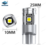 Bombilla LED BJ194 3000K Wedge T10 168 921 W5W, luces de bombilla LED para puerta de mapa de cúpula Interior de coche 3030 05 SMD, luz de matrícula