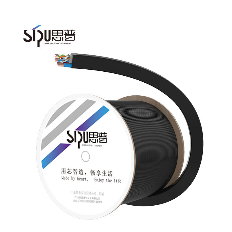 SIPU, лидер продаж, OEM, Поддержка сверхвысокой скорости 1000ft Utp Cat5e, Ethernet-кабель с 2 кабелями питания для монитора