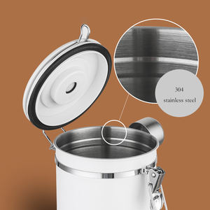 Vente en gros de conteneurs de stockage de grains de café hermétiques en acier inoxydable à bas <span class=keywords><strong>prix</strong></span> - Product Image 6
