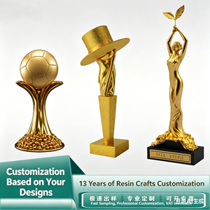 Custom Eco-Friendly Resin Soccer Trophy Flame Design Wholesale Resin Crafts Awards Soccer,OEM,ODM