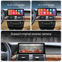 Pantalla Táctil Multimedia Inalámbrica Apple CarPlay Android Auto Serie 5 E60 E61 E63 E90 E91 E92 para Sistema BMW CIC