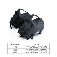 Sacoche latérale de moto 500D en bâche PVC imperméable 28L Modèle MT100 avec options d'impression multiples pour utilisation en extérieur