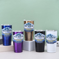 Mug à bière en acier inoxydable 304, portable, pour voiture, 20 oz, thermos sous vide, isolation thermique 6-12 heures, design moderne