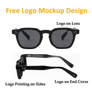 Gafas de Sol Vintage Punk para Hombre HBK <span class=keywords><strong>Concept</strong></span> K40485, Montura Cuadrada Completa de Acetato TR90, Protección UV400, con Logotipo Personalizado, Venta al Por Mayor - Product Image 6