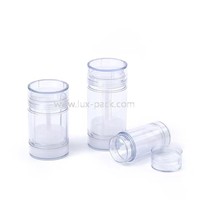 Stick déodorant transparent rond, conteneur coloré pour emballage de parfum solide anti-transpirant