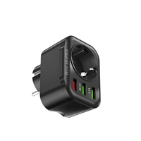 OL Factory Direct Sales EU Converter, Protector de placa de alimentación USB, enchufe multifuncional montado en la pared