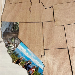 Aventure personnalisée <span class=keywords><strong>USA</strong></span> <span class=keywords><strong>carte</strong></span> en bois États-Unis voyage <span class=keywords><strong>carte</strong></span> Photo Collage Art mural pour souvenirs cadeau - Product Image 5