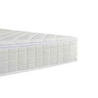 Matelas en tissu 3D à dureté modérée, mousse à mémoire de forme amovible et fibres d'air 4D, matelas à ressorts ensachés indépendants à double usage