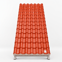 Échantillon Gratuit Matériaux de Construction Tuiles de Toit Ondulées en Résine Synthétique ASA PVC Anti-UV Effet Bambou pour Atelier Extérieur, Maison, Villa – Durée de Vie 5+ Ans