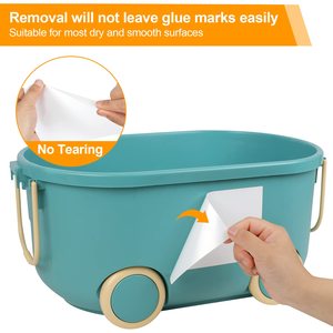150Pcs 6X4 Inch Matte White Removable Storage <b>Bin</b> <b>Labels</b> Tear Resistant No Residue Blank Stickers For Home School Business Use - Product Image 4