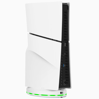 Support de chargeur avec ventilateur de refroidissement RGB pour PS5 Slim/Pro, support vertical, station d'accueil de charge rapide pour console PlayStation 5