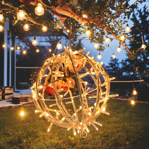 Ý Tưởng Mới Lớn <span class=keywords><strong>LED</strong></span> Chuỗi Đèn Kỳ Nghỉ Bóng <span class=keywords><strong>LED</strong></span> Vườn Tổ Chức Sự Kiện Trang Trí 3D Ngoài Trời Sử Dụng Rõ Ràng Giáng Sinh Đồ Trang Trí Bóng Ánh Sáng - Product Image 1