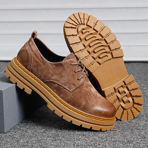 Bottes de travail jaunes en peau de porc de première qualité pour hommes, chaussures à semelle épaisse résistantes à l'usure Goodyear Welt - Product Image 3