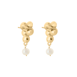 Boucles d'oreilles pendantes en perles Aurelian Blossom, design floral en grappe, bijoux élégants et tendance pour femme, cadeau, soirée - Product Image 1