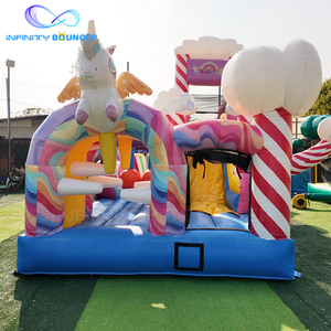 Casa de Brinco Comercial de Alta Calidad con Tobogán, Inflable, con Obstáculos, en Venta - Product Image 1