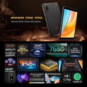 Tableta Robusta Ulefone Armor Pad Pro, 8GB 128GB, MT8788, Android 13, Octa Core, 4G, Resistente al Agua - Product Image 4