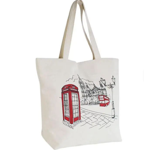 Bolsa de lona con logo impreso personalizado, nueva bolsa de compras de algodón orgánico reciclado, bolsa de compras de lona ecológica. - Product Image 5