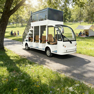 Bus électrique de tourisme style train à vapeur vintage, 14 passagers, véhicule rétro pour parc d'attractions - Product Image 1