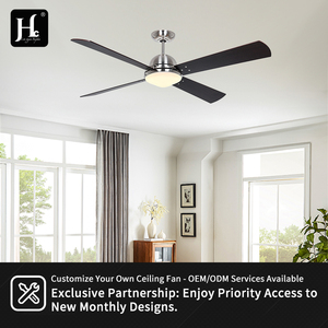 Ventilateur de plafond noir silencieux à intensité réglable par télécommande, 56 pouces, pour chambre à coucher, éclairage intérieur. - Product Image 6