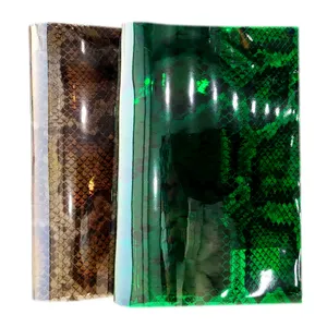 Jam tangan pintar 2024 transparan pola ular berwarna PVC untuk membuat tas rias, COASTER, dan casing telepon film PVC