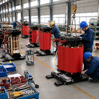 Transformador de Resina Epoxi Trifásico de 10kV 380V, Tipo Seco, para Distribución Industrial, Directo de Fábrica