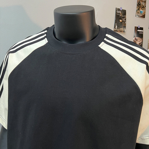 Personalizado de alta calidad clásico negro blanco Crew camiseta transpirable básico de gran tamaño minimalista Casual algodón desgaste camiseta para hombres - Product Image 3