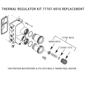 <span class=keywords><strong>Kit</strong></span> de régulateur thermique 77707-0010, remplacement pour les <span class=keywords><strong>chauffe</strong></span>-piscine Pentair MasterTemp et Sta-Rite Max-E-Therm - Product Image 2