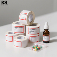Médicaments Pharmacie Rouleaux adhésifs pharmaceutiques Cosmétiques Autocollants d'étiquettes de liste d'ingrédients de parfum médical imprimés sur mesure