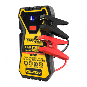 Batterie externe Booster de batterie de <span class=keywords><strong>d</strong></span>émarrage de saut trois-en-un 16000mAh avec <span class=keywords><strong>lampe</strong></span> à LED de charge PD comprend des câbles et un étui - Product Image 1