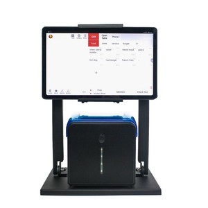 Support de tablette POS J L Technology TS31 avec panneau rétractable pour imprimante thermique, montage mural, rotation à 360 degrés - Product Image 1