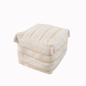 <span class=keywords><strong>Coussin</strong></span> de sol <span class=keywords><strong>rond</strong></span> en tissu à rayures marocaines, style bohème, décoratif, <span class=keywords><strong>coussin</strong></span> de siège <span class=keywords><strong>mandala</strong></span> pour la décoration de la maison avec des glands, 18 x 18 x 16 pouces - Product Image 5