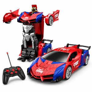 Juguete Infantil Robot Transformable con un Solo Clic, Coche Eléctrico a <span class=keywords><strong>Control</strong></span> Remoto, Modelo de Coche Deportivo, Alcance de 30 m - Product Image 1