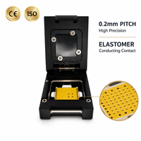 Al por mayor: Soporte de prueba para IC de semiconductores con paso de 0.2mm, tipo concha, con sistema de presión manual, elastómero conductor y soporte de prueba con pines Pogo