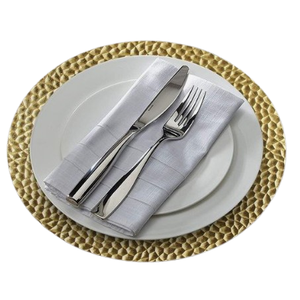 Vaisselle pour événement de mariage de haute qualité Assiette de présentation arrondie sûre pour service alimentaire Assiette de présentation design en perles de cristal - Product Image 4