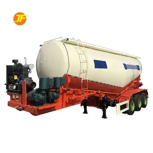 Reboque de cimento a granel para transporte de material em pó de alta qualidade, semi-reboque de caminhão a granel, cimento a seco