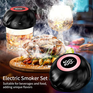 Kit de ahumador de whisky de cóctel eléctrico Juego de ahumador de cóctel de whisky recargable con 6 astillas de madera en caja de regalo para hombres Papá - Product Image 2