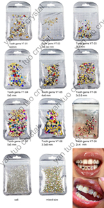 أحجار كريمة كريستال مسطحة الظهر على شكل أسنان من Yantuo الأكثر مبيعًا أحجار راين ثابتة غير ساخنة - Product Image 6