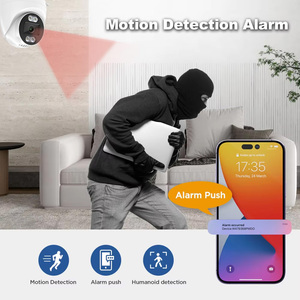 Cámara de Seguridad <span class=keywords><strong>IP</strong></span> Tipo Domo <span class=keywords><strong>Tuya</strong></span> Wifi 5MP, Visión Nocturna en Color, Audio Bidireccional, para Interiores y Exteriores, Hogar Inteligente - Product Image 4