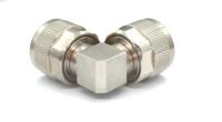 Adaptateur coaxial RF haute fréquence N-JWJG, ondes millimétriques, acier inoxydable, connecteur N à angle droit