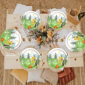 Juego de vajilla desechable redonda de 7 pulgadas de excelente calidad Estilo de camping moderno Venta caliente para un gran valor de fiesta - Product Image 4