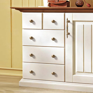 Nút cửa tủ bằng đồng thau nguyên khối cổ điển, tay nắm cửa, phụ kiện nội thất cho tủ bếp, bền và có lớp hoàn thiện cổ điển - Product Image 3