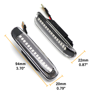 Luci di posizione laterali a LED fluenti dinamiche sequenziali per BMW serie 3 E46 limousine Touring coupé Cabriolet lampada con indicatori di direzione compatti - Product Image 6