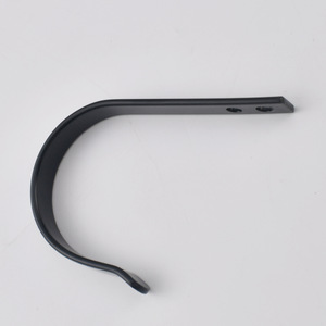 Iron Rectangle Wall <b>Hook</b> <b>Black</b> Coat and Cap <b>Hook</b> for Door or Wall Mounting with Screws Included Carbon Steel - Product Image 3