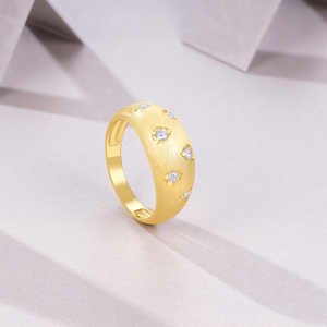 새로운 디자인 쥬얼리 오리지널 공장가 모이사나이트 여성용 925 스털링 실버 링 금도금 - Product Image 5