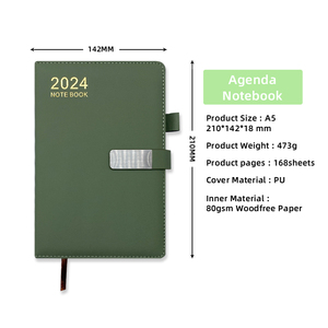 Bán buôn 2027 2026 số lượng lớn A5 PU da bìa cứng Nhật Ký Tây Ban Nha chương trình nghị sự máy tính xách tay với chủ bút - Product Image 2