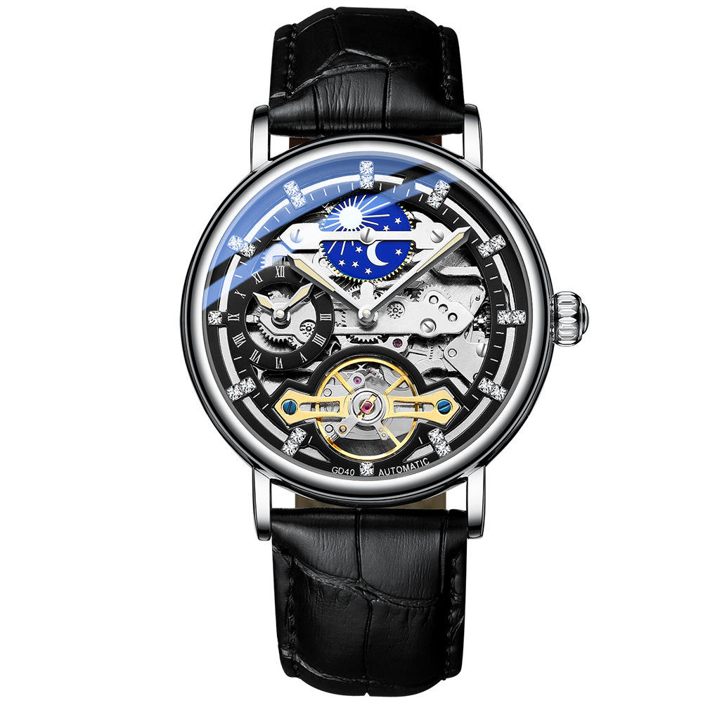 Black skin-white steel-black face