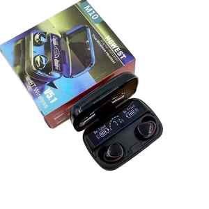 หูฟังไร้สาย M10 รุ่น IPX-4 กันน้ำ สำหรับเล่นกีฬา พร้อมหน้าจอดิจิตอล TWS สำหรับ iPhone และ OPPO - Product Image 1