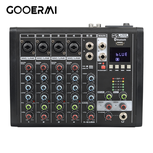 Consola Mezcladora de Audio Profesional A6R, Mezcladora de Sonido de 6 Canales con USB, BT 5.0, Alimentación Phantom de 48V, Efectos Integrados y Ecualizador - Product Image 1