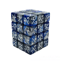 Dés hexahédriques en plastique de 12 mm pour comptoir, vente en gros, avec logo personnalisé, jetons de jeu de société, marques +/-1 2 6, par pièce