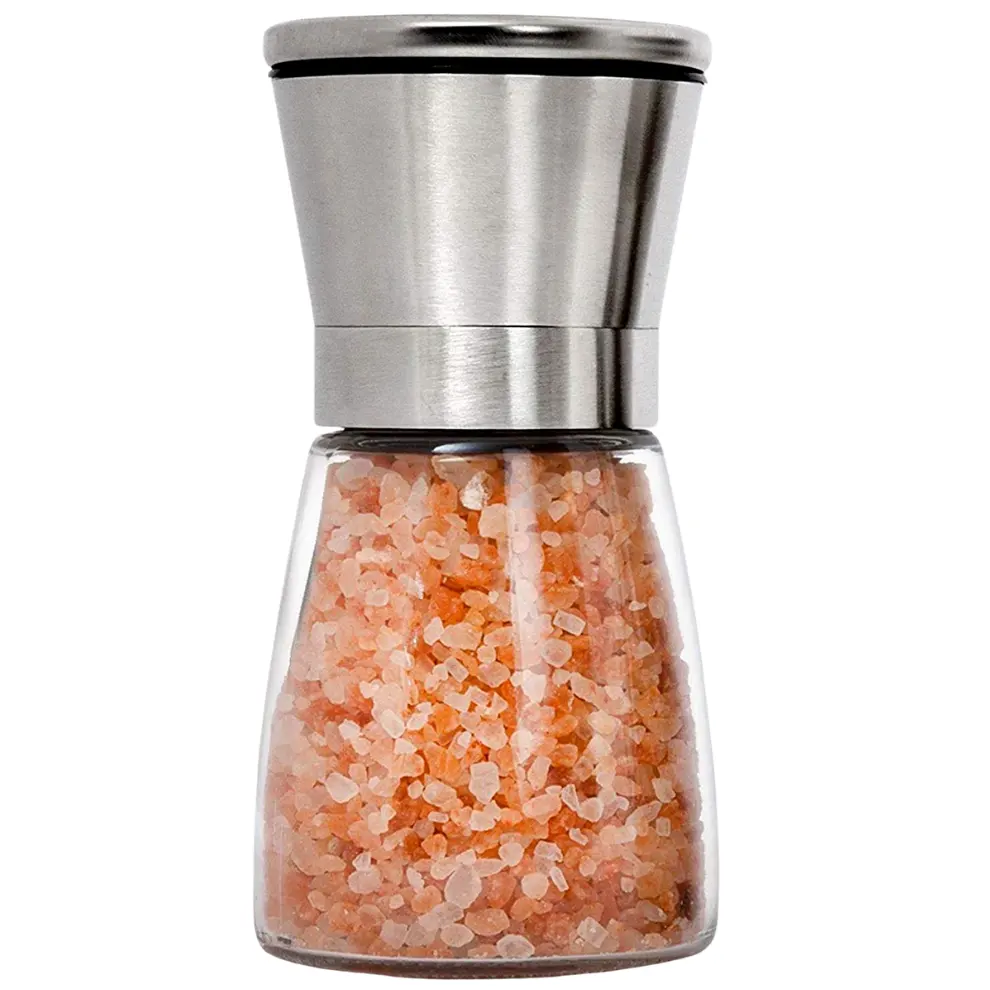 Pembe kristal taş yenilebilir pişirme ürünleri organik masa ince taşlama toplu himalaya ezilmiş deniz tuzu kaba tahıl 1-2mm besin